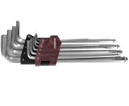 Набор ключей торцевых шестигранных Thorvik HKLB10S, удлиненных с шаром, H1.5-H10, 10 пр.