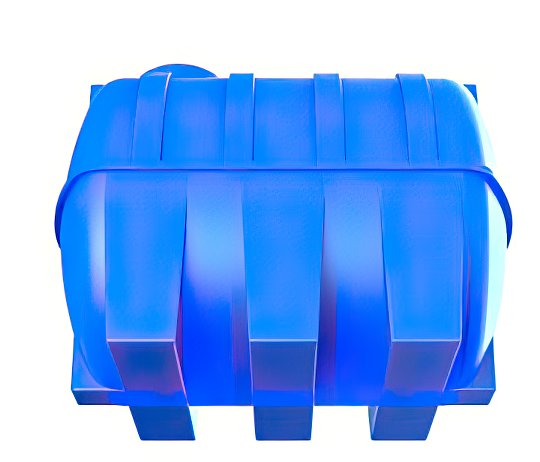 Емкость цилиндрическая Polimer-Group G 5000, 5000 литров, синяя