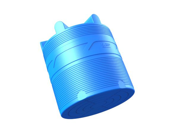 Емкость цилиндрическая Polimer-Group V 2000, 2000 литров, синяя