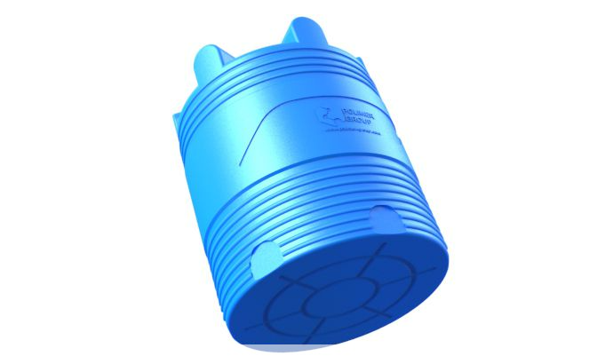 Емкость цилиндрическая Polimer-Group V 9000, 9000 литров, синяя
