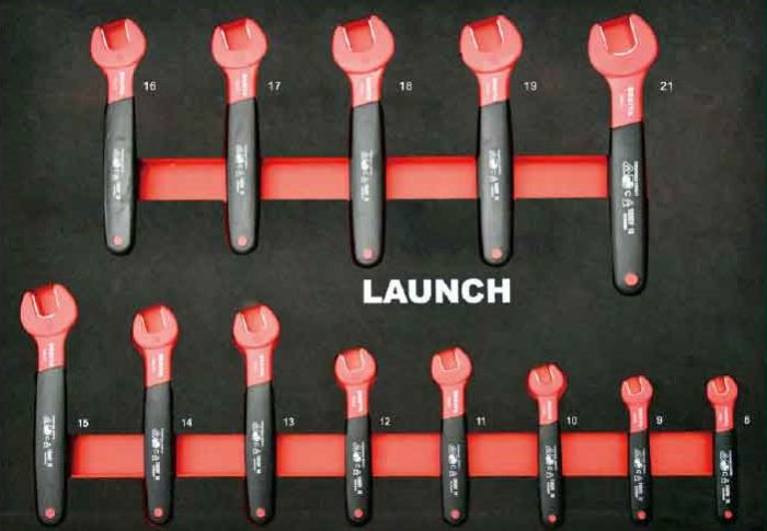 Тележка инструментальная Launch TTH-84, закрытая, 7 ящиков, с набором электроизолированных инструментов