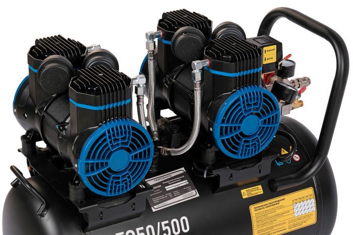 Поршневой компрессор NORDBERG NCEO50/500, ременной привод, безмасляный, 500 л/мин, 220В