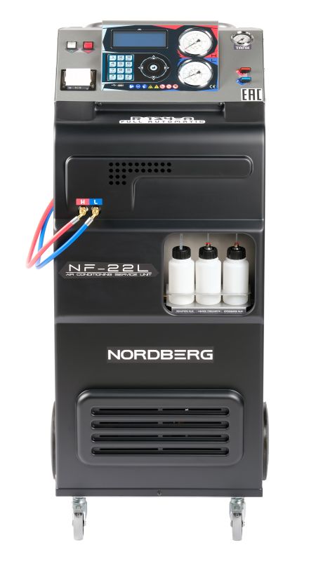 Станция для заправки автокондиционеров NORDBERG NF22L, автоматическая, 130 л/мин