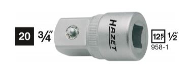 HAZET Переходник с 1/2" на 3/4" 958-1