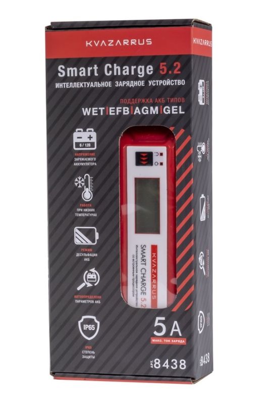 Зарядное устройство FoxWeld Smart Charge 5.2 8438, 5А