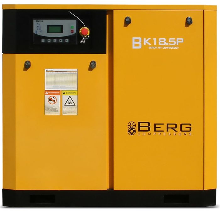 Винтовой компрессор Berg ВК-18.5Р, ременной привод, 7/8/10/12 бар, степень защиты IP23