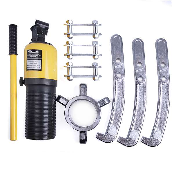 Съемник подшипников гидравлический 50т Car-Tool CT-S0050, трёхлапый, 500мм