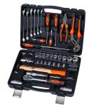 Набор инструментов в кейсе AV Steel AV-011056, профессиональный, 56 предметов, с трещоткой, 1/4", 1/2"