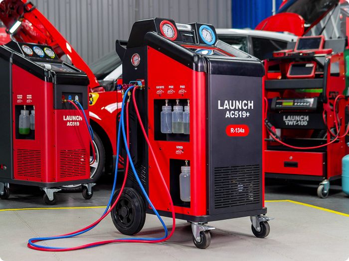 Станция для заправки автокондиционеров Launch AC519+, автомат, 142 л/мин