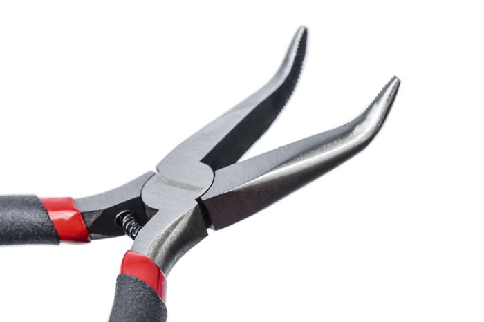 Мини длиногубцы изогнутые Станкоимпорт CS21085, 130 мм