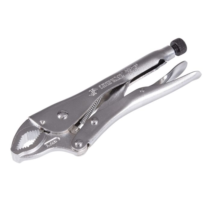 Зажим струбцины с фиксатором King Tony 6013-10R, с закругленными губками, 10", 254мм