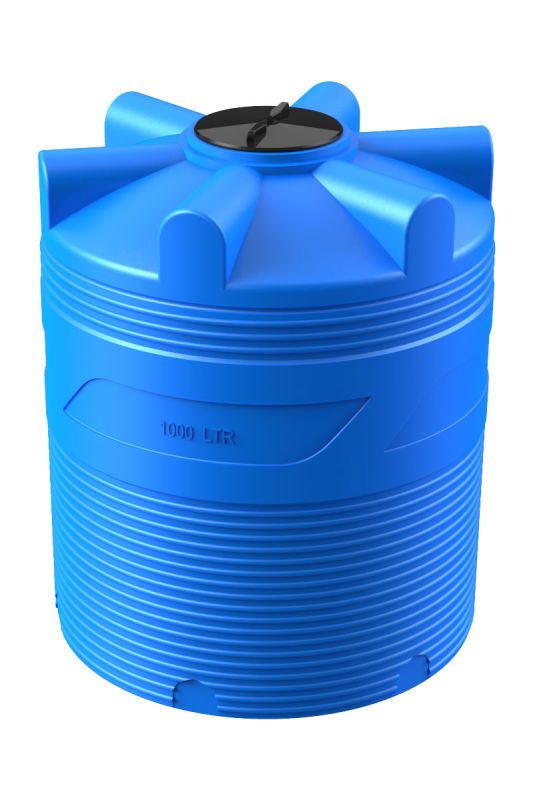 Емкость цилиндрическая Polimer-Group V 1000, 1000 литров, синяя