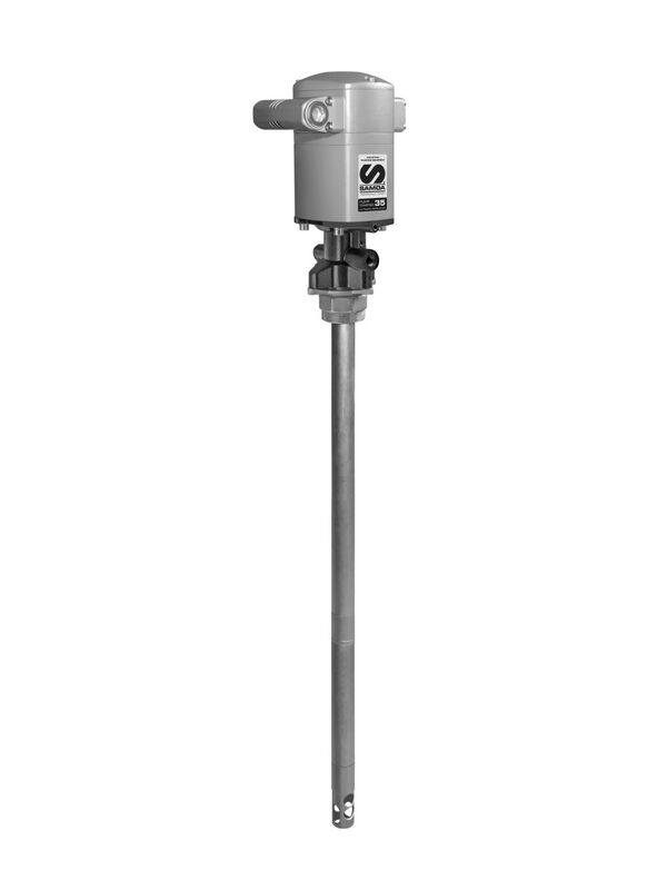 Пневматический насос бочковой SAMOA PM35 530630, для смазки, 60:1, 800г/мин, 516мм