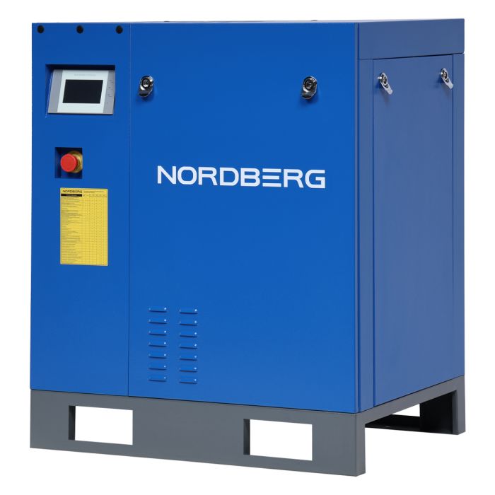 Винтовой компрессор Nordberg NCC10_13, прямой привод, 13 бар, IP23, 800л/мин, 7,5кВт, с ЧП