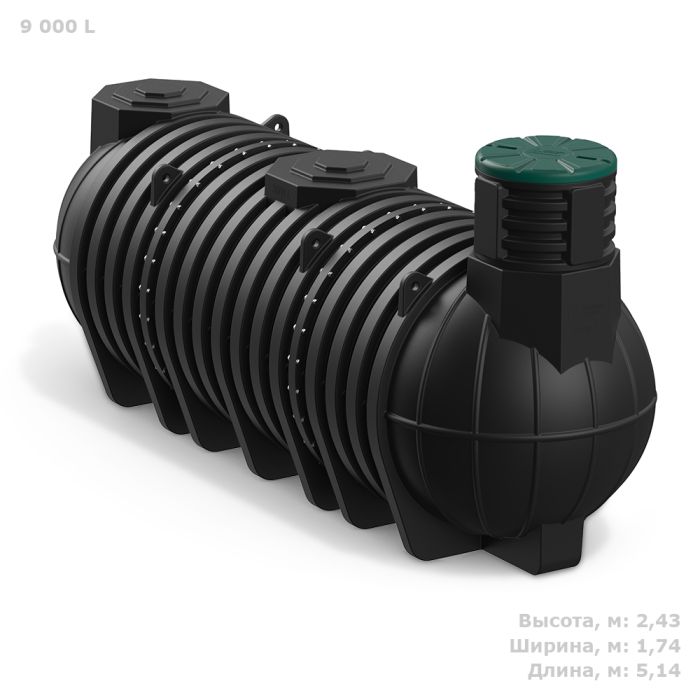 Подземный резервуар блочный Polimer Group DL 9000 литров