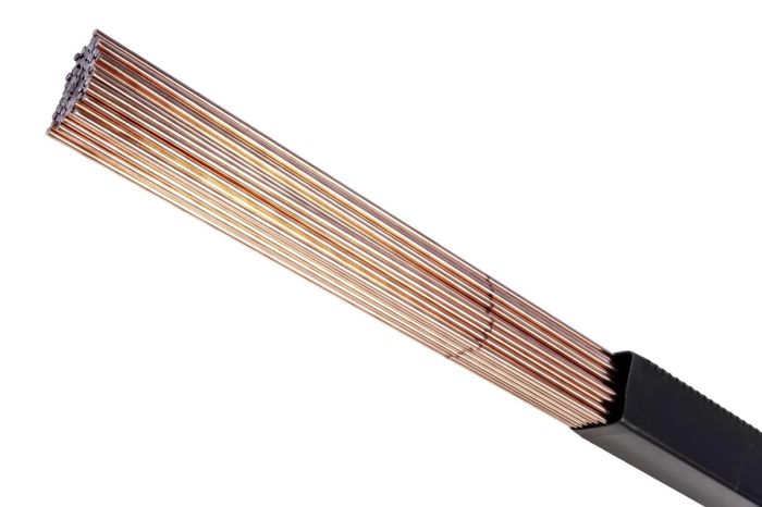 Прутки сварочные омедненные КЕДР TIG ER70S-6/SG2, Ø 2,0 мм, 1000 мм, пачка 2 кг