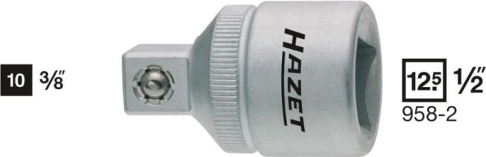 HAZET Переходник с 1/2" на 3/8" 958-2