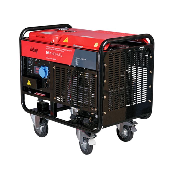Дизельный генератор с электростартером Fubag DS 11000 A ES, с коннектором автоматики, 220В, 43,5А