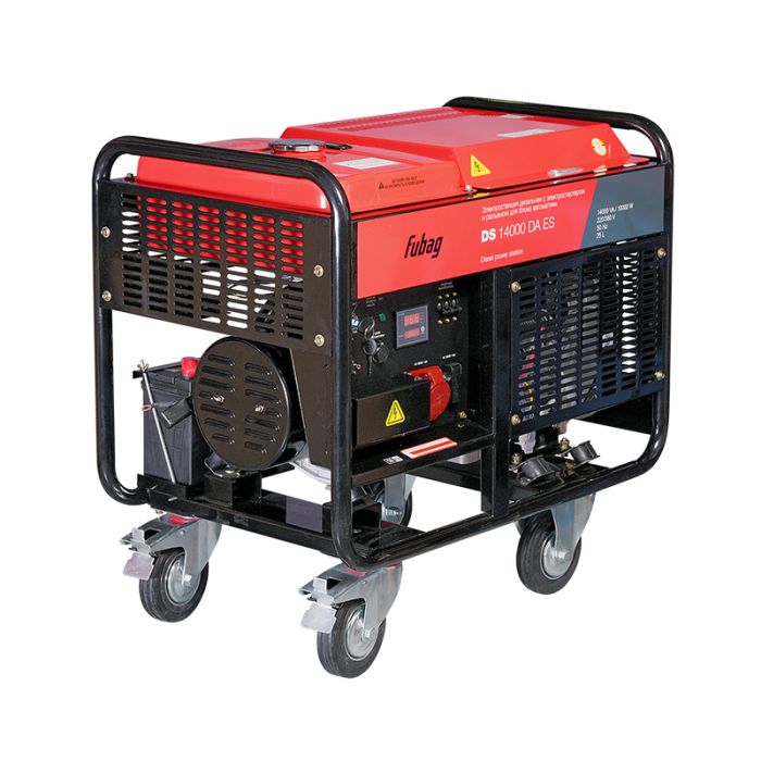 Дизельный генератор с электростартером Fubag DS 14000 DA ES, с коннектором автоматики, 220/380В, 31,25А