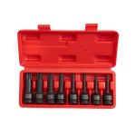 Набор головок ударных TORX ROSSVIK ST242, 1/2", T30-T80, 8 шт.