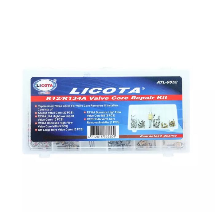 Комплект ниппелей для кондиционеров R12/R134 Licota ATL-9052, 51пр.