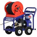 Аппарат мойка высокого давления ПОСЕЙДОН E7-210-22-DC-IP-Reel, на тележке