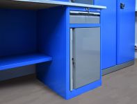 Верстак слесарный Верстакофф TNC 161.18.3-2F, 1 тумба, 1 ящик, с дв. экраном, подсветка