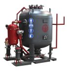 Пескоструйная установка двухпостовая ВМЗ DSG-1000, напорная, 900л, 54м2/час, с ДУ