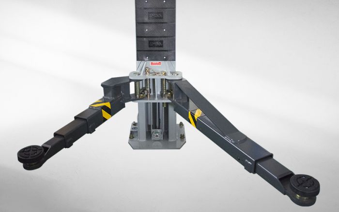 Подъемник двухстоечный автомобильный 4 тонны ATIS E240SAC серый, электрогидравлический, 220/380В