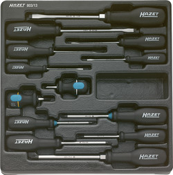 Набор отверток 13 предметов в ложементе Hazet 803/13