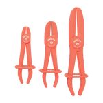 Зажимы для шлангов пластиковые KING TONY 9AF113, 15-60 мм, 3 пр.