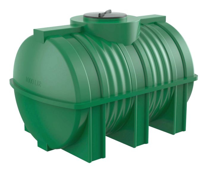 Емкость цилиндрическая Polimer-Group G 1000, 1000 литров, зеленая