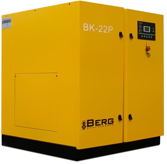 Винтовой компрессор Berg BK-22P, ременной привод, 15 бар, степень защиты IP54