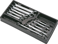 Набор ключей разрезных накидных Hans TT-31, 10 шт., 6-20мм