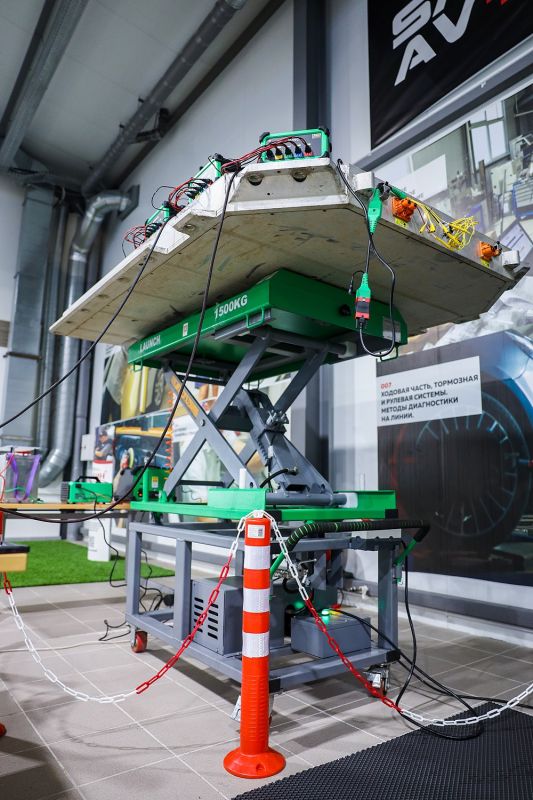 Подъемник электрогидравлический 1,5т LAUNCH EV TLT615D, для снятия и установки аккумуляторных батарей c электромобилей