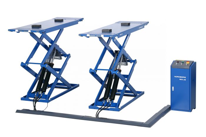 Подъемник автомобильный ножничный 3,5 тонны Nordberg N631L-4B_380, гидравлический, 380В
