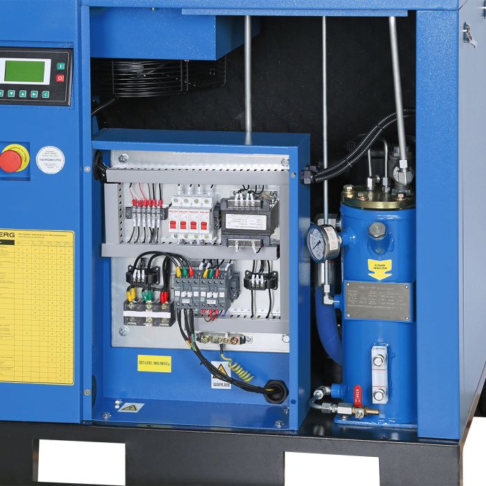 Винтовой компрессор Nordberg NCC10, прямой привод, 10 бар, IP55, 900л/мин, 7,5кВт