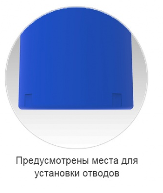 Емкость цилиндрическая ЭкоПром T 2000, 2000 литров, синяя