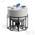 Емкость конусообразная Polimer-Group KV 3000, в обрешетке, 3000л, с лопастной мешалкой