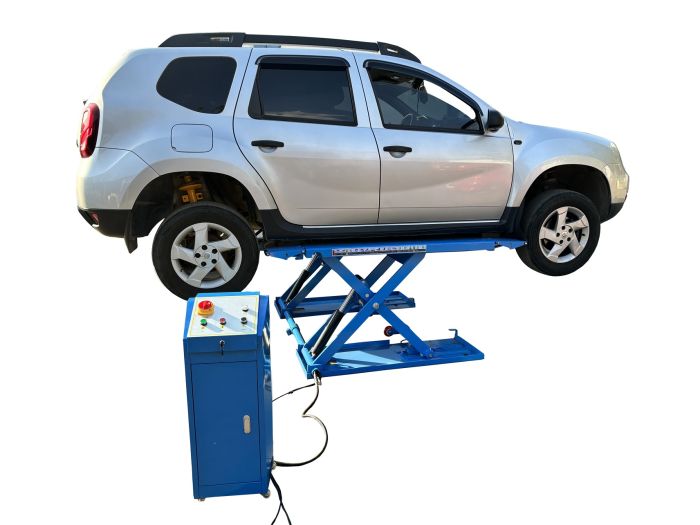 Подъемник автомобильный ножничный 3 тонны Техносоюз TS-1502, электрогидравлический, 220В
