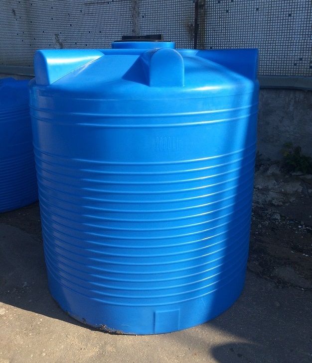 Емкость цилиндрическая Polimer-Group V 6000, 6000 литров, синяя