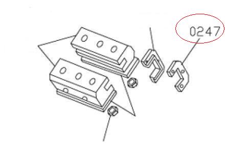 MT-298/0247 Скоба салазки OUT