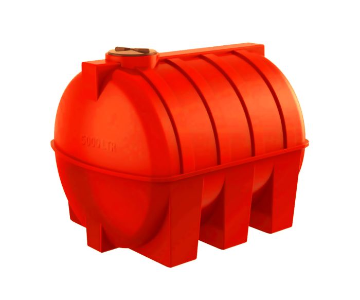 Емкость цилиндрическая Polimer-Group G 5000, 5000 литров, красная