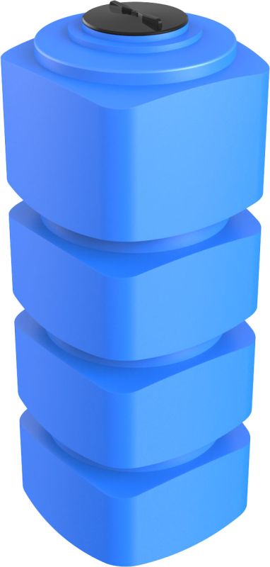Емкость прямоугольная Polimer-Group F 1000, 1000 литров, синяя