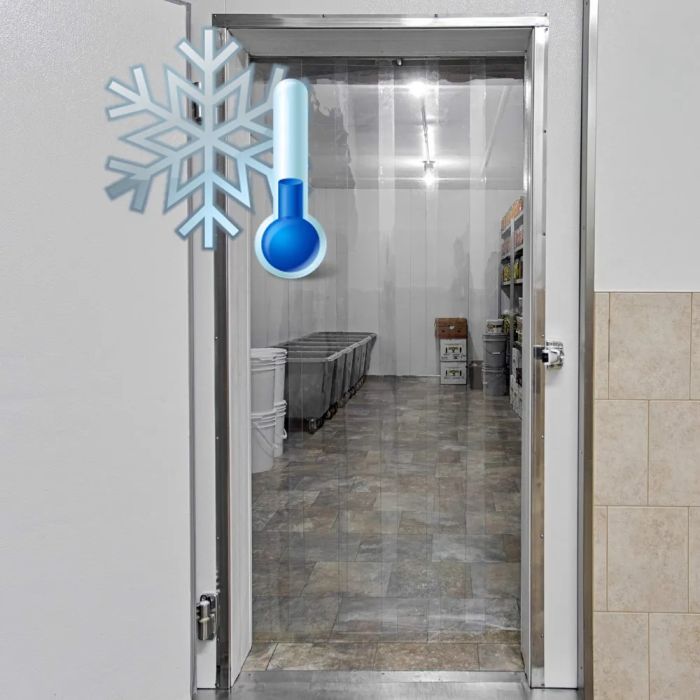 Завеса ПВХ прозрачная морозостойкая, 2,5мх1м