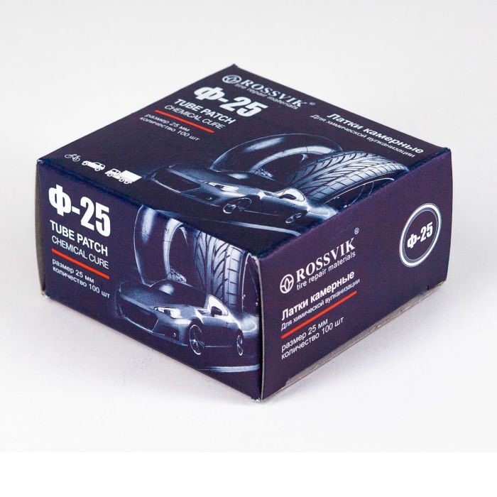 Латки круглые Ф25, 100 шт. коробка ROSSVIK F.25.K.100.