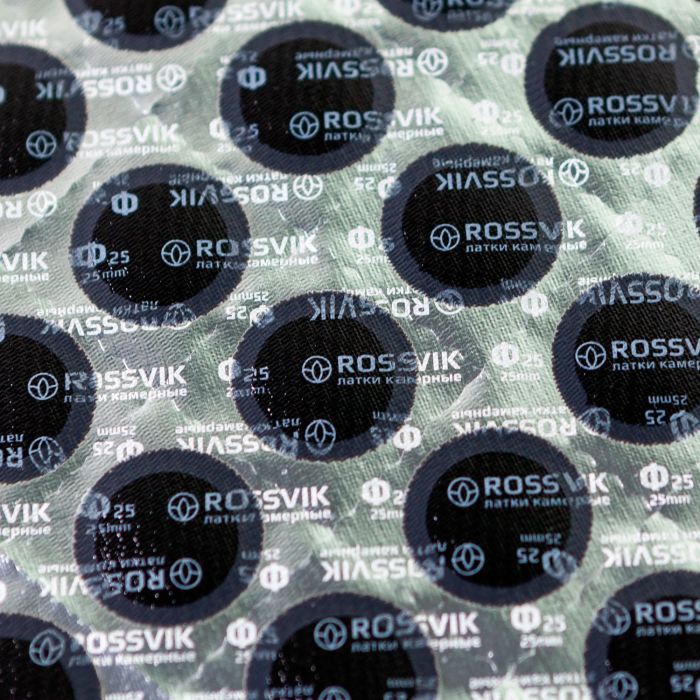 Латки круглые Ф25, 100 шт. коробка ROSSVIK F.25.K.100.