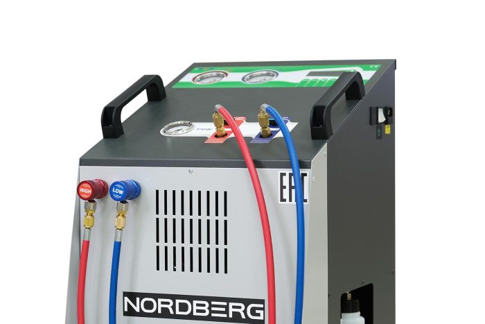 Станция для заправки автокондиционеров NORDBERG NF12S, автоматическая, 80 л/мин