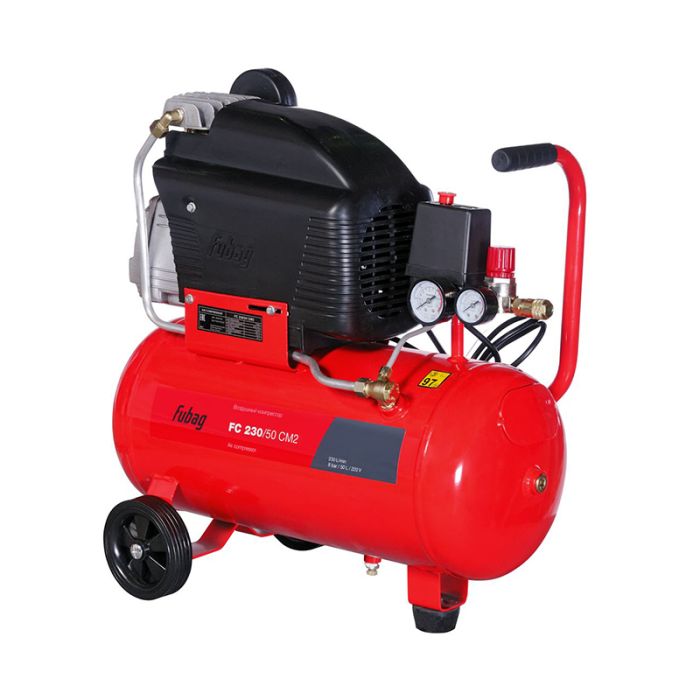 Поршневой компрессор Fubag FC 230/50 CM2, прямой масляный, 220В, 230л/мин, 50л