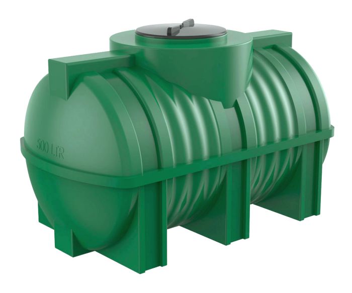 Емкость цилиндрическая Polimer-Group G 500, 500 литров, зеленая